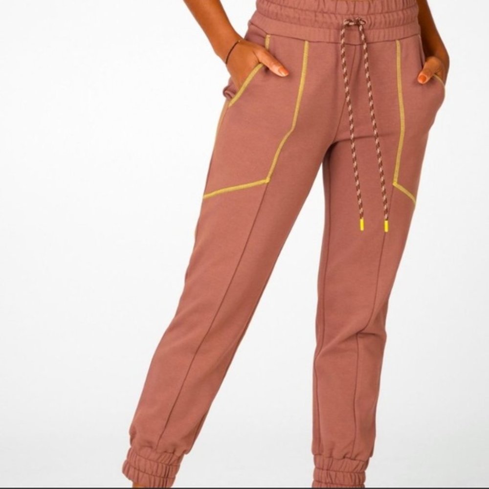 Fabletics dark rose joggers